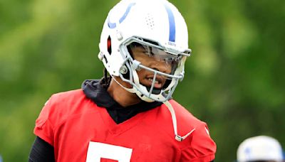 Colts QB Anthony Richardson missed practice with shoulder soreness as a precaution after last season's surgery