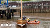 Lifeboat helps historic coble stuck during Bridlington festival