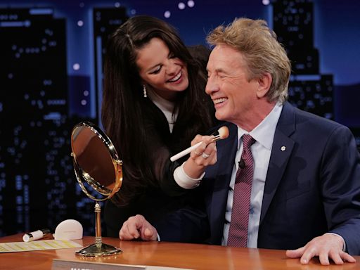 Selena Gomez Gives ‘Only Murders’ Co-Star Martin Short a Mini-Makeover on Jimmy Kimmel Live: Here Are 3 Rare...