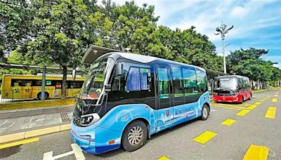 ﻿深圳首條自動駕駛公交線路月底開行