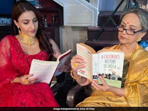 National Reading Day: Soha Ali Khan's Famjam Pics With Mother Sharmila Tagore, Husband Kunal Kemmu And Daughter Inaaya