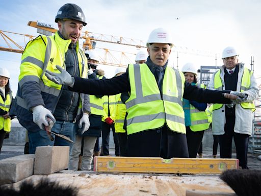 Affordable homes being built in London falls to lowest level of Sadiq Khan's eight years in City Hall