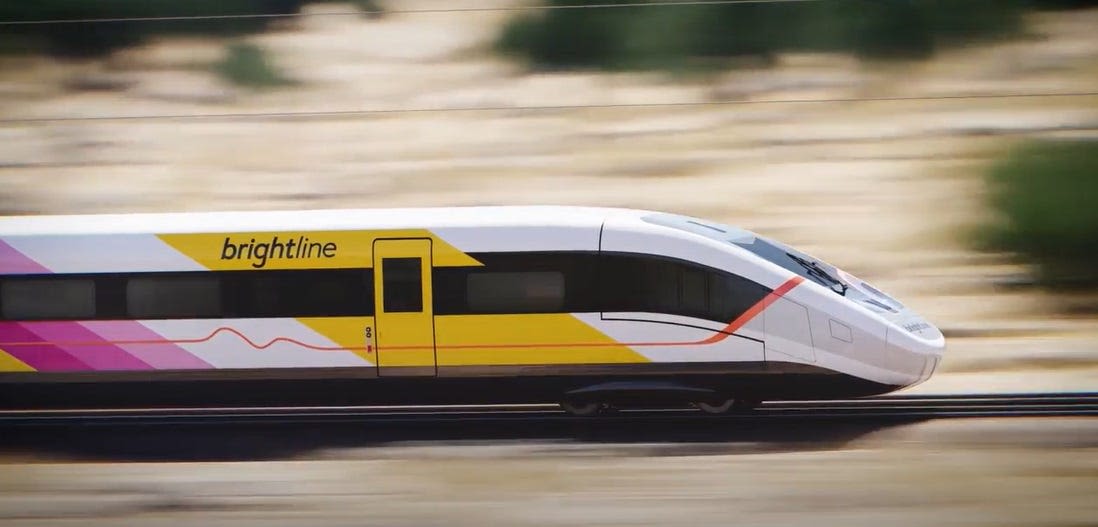 Brightline West selects train builder for its high-speed rail project