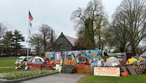 Encampments remain at local college campuses as antiwar protests continue