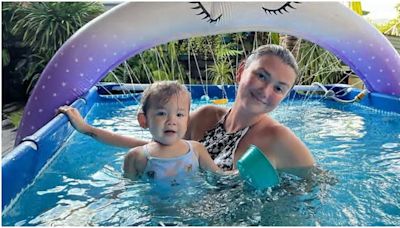 Angelica Panganiban shares pool photos with baby Bean