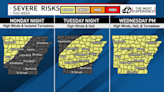 Multi day severe weather threat for Arkansas this week