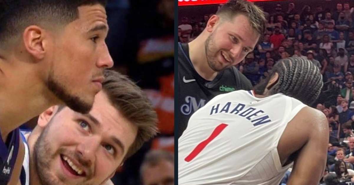 WATCH: Luka Doncic's Stare at James Harden Goes Viral; Mavs Eliminate Clippers