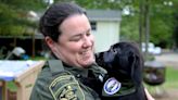 Sheriff's Deputy Katie O'Brien dies at 38. Comfort dog she trained helps those mourning.