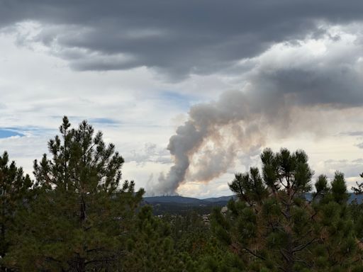 Pearl Fire burning northwest of Fort Collins, Red Feather Lakes