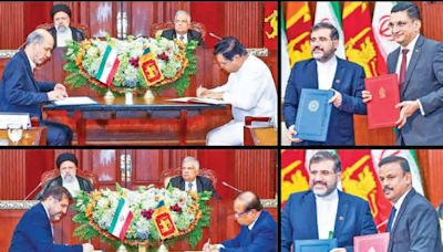 Sri Lanka inks five MoUs with Iran