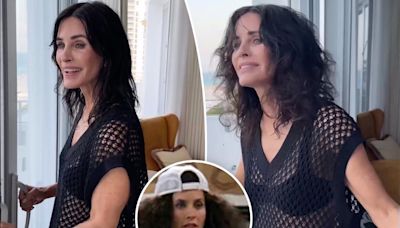 Courteney Cox recreates famous ‘Friends’ scene as she battles frizzy hair in humid Miami