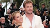 Chris Hemsworth and Elsa Pataky play in ball pit in Barcelona