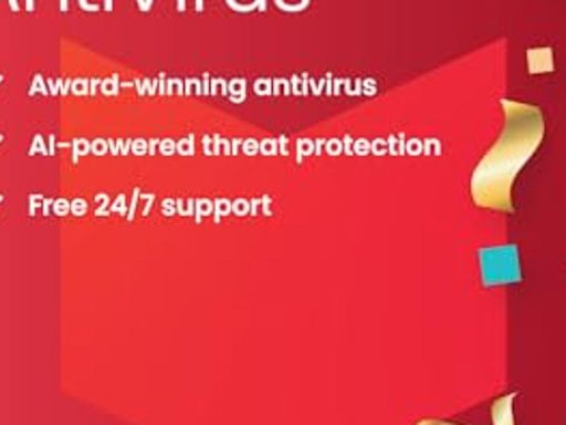 McAfee AntiVirus Protection 2024 | 1 PC (Windows)| Cybersecurity software includes Antivirus Protection, Now 80.02% Off