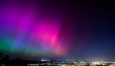 How does the strong solar storm that caused the northern lights compare to previous storms?