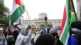 Pro-Palestine protesters marched along N. High St during evening commute, snarling traffic