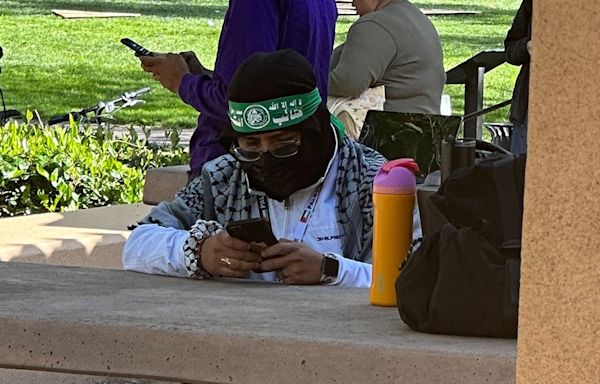 Stanford contacts FBI about campus protester wearing 'Hamas' headband