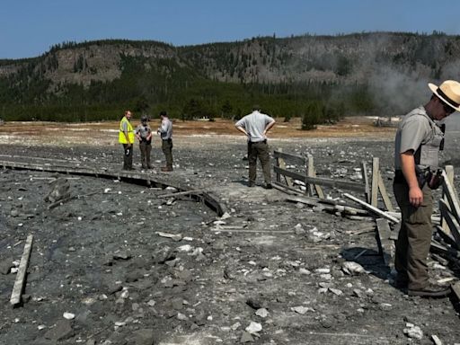 La impactante explosión hidrotermal en Yellowstone: cierran temporalmente sectores del parque nacional - La Tercera