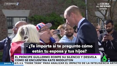 El príncipe Guillermo explica cómo está Kate Middleton tras la reaparición del rey Carlos con la reina Camila