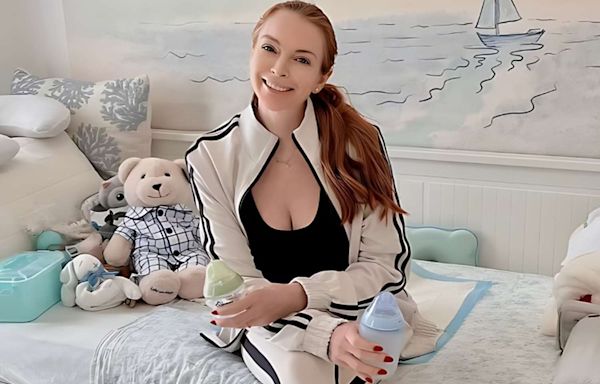 Lindsay Lohan Celebrates Being Home in Time for Her First Mother's Day as a Mom: 'Loving the Little Things'
