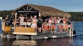 Enjoy tiki time on Lake Winnipesaukee