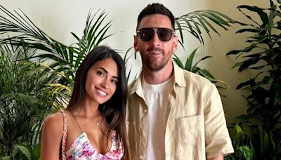 Lionel Messi y Antonela Roccuzzo compartieron una foto en modo relax y causaron furor con sus looks de verano