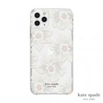 特價 Kate Spade Hollyhock Floral iPhone 11 Pro Max 白色大花透明殼+小鑲鑽
