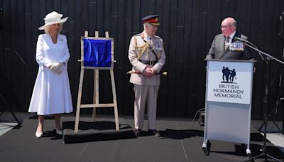 King and Queen open Churchill education centre close to Normandy memorial