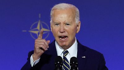 'Ukraine can and will stop Vladimir Putin': Biden tells NATO as he announces 'historic' aid for Kyiv