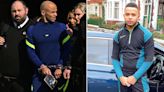 Cardiff crash: Ex-footballer led from son's funeral in handcuffs