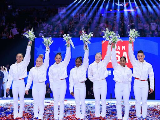 Simone Biles and Team USA Gymnasts Hailed an 'Inspiration' in First Photo From Paris Olympics