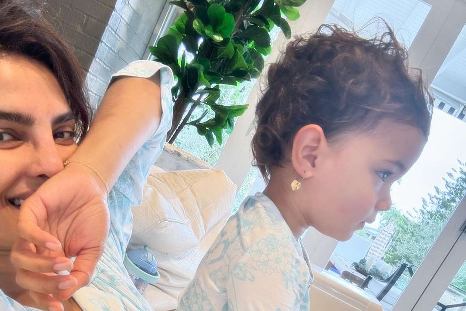 Priyanka Chopra and Daughter Malti Wear Matching Pajamas to Send Cute Note to Nick Jonas: ‘Miss U’
