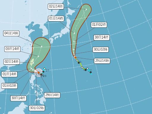 山陀兒颱風海上警報發布！颱風假恐放2天 最快深夜發陸警 路徑西修有機會自屏東登陸