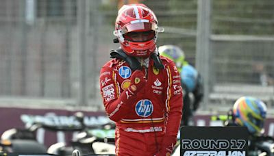 Charles Leclerc takes pole in Azerbaijan with Lando Norris only 17th