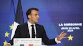 French president outlined his vision for Europe as an assertive global power amid war in Ukraine