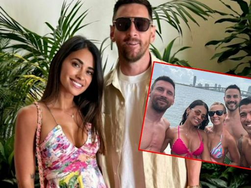 Viralizan detalle de la esposa de Messi durante foto en yate: ¿se molestaría el '10'?