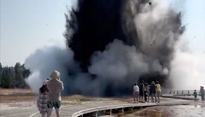 Hydrothermal Explosion at Yellowstone Damages Boardwalk, Sends Visitors Running: 'Unbelievable'