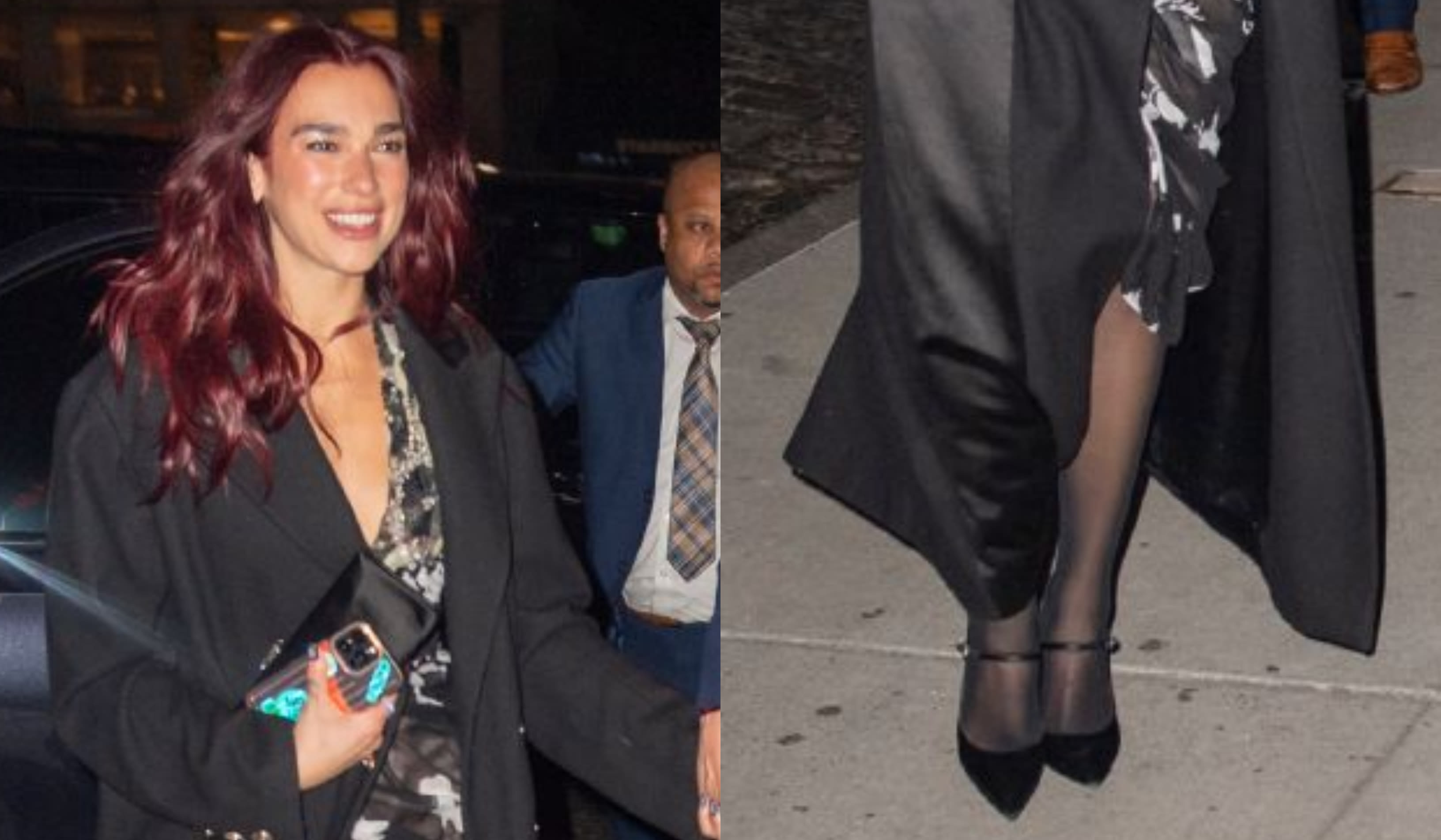 Dua Lipa Steps Out in Style in Mary Jane Pumps With Callum Turner