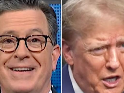 Stephen Colbert Gives Trump Hell Over Baffling Word Salad Claim About Heaven