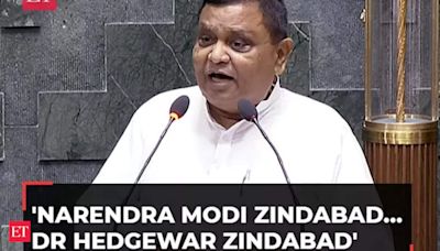 'Narendra Modi Zindabad… Dr Hedgewar Zindabad': BJP MP Atul Garg, while taking oath in Lok Sabha