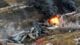 A burning, derailed train carrying toxic chemicals in Ohio could explode and send 'deadly shrapnel' flying through the air up to a mile away, authorities warn