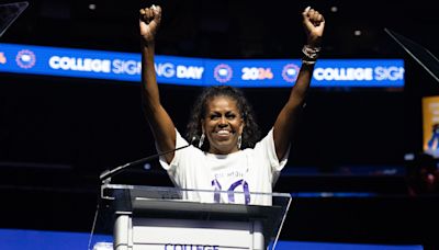 Michelle Obama Surprises D.C. High Schoolers to Celebrate Their College Decisions: 'We Need Your Perspectives'