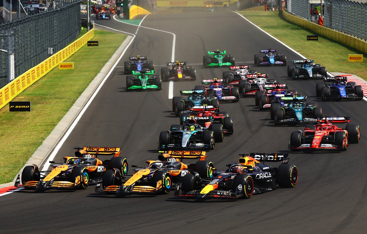 F1 Hungarian Grand Prix LIVE: Race updates and times as Oscar Piastri leads race