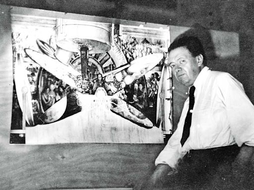 Evocan el mural destruido de Diego Rivera en el Palacio de Bellas Artes