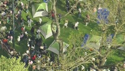 Pro-Palestinian protesters set up encampment at University of Pennsylvania after march across Philadelphia