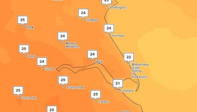 When the weather will get cooler again as temperatures hit mid-20s in Hull and East Yorkshire