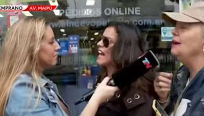 El violento momento que vivió la periodista de TN Paula Bernini durante un móvil en vivo: "Van a correr"