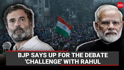 BJP says up for the debate 'challenge' with Rahul