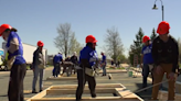 Attic Angels frame a new home with Habitat for Humanity