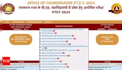 Rajasthan PTET 2024 result expected soon, where and how to obtain scorecards: Check counselling details and more - Times of India