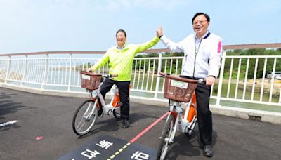 雙新自行車道跨橋工程完工 串連桃竹海岸觀光